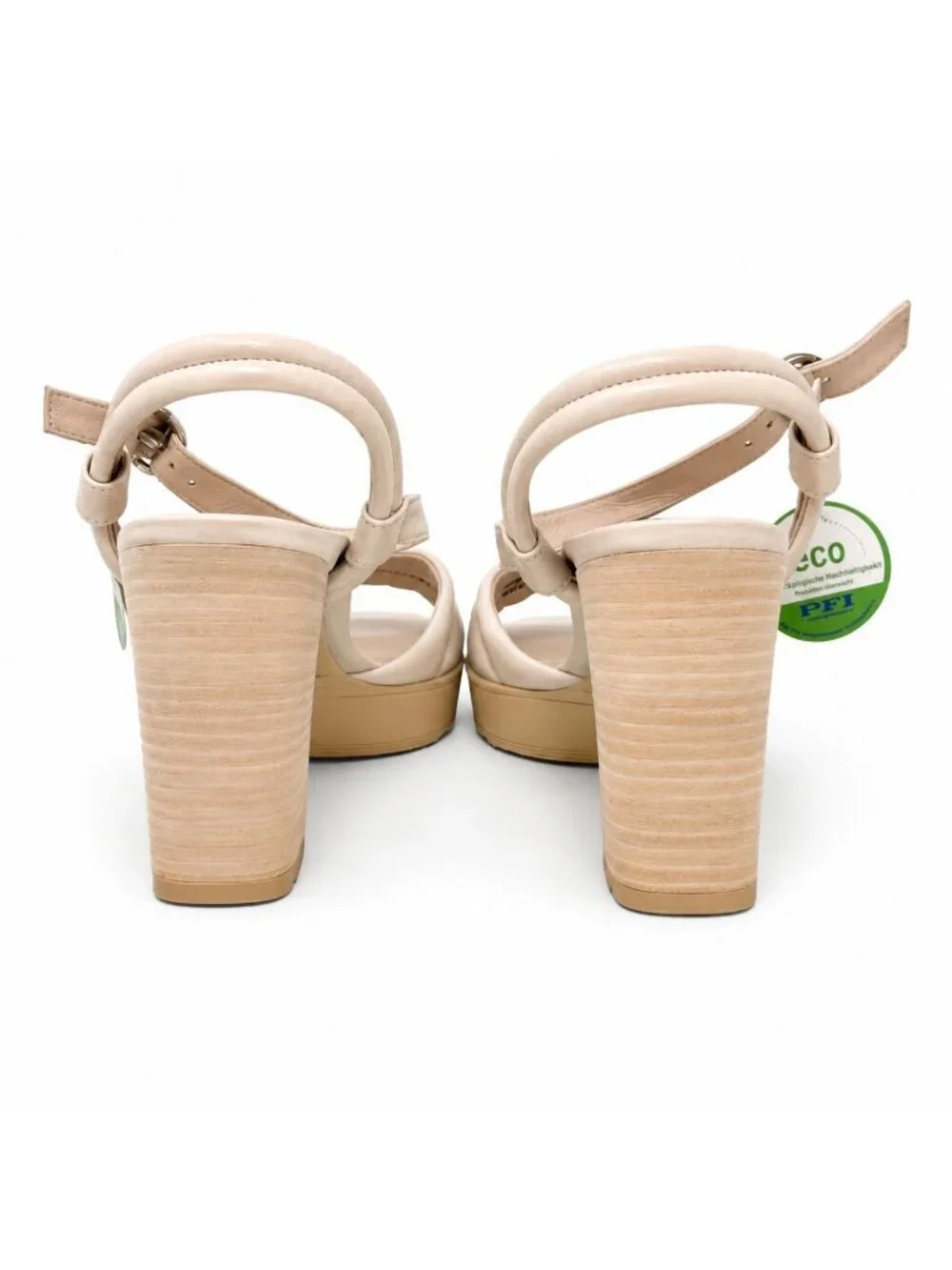 Paul Green Leslie 7928 Biscuit Leather Platform Sandals Women’s UK 3.5 US 6